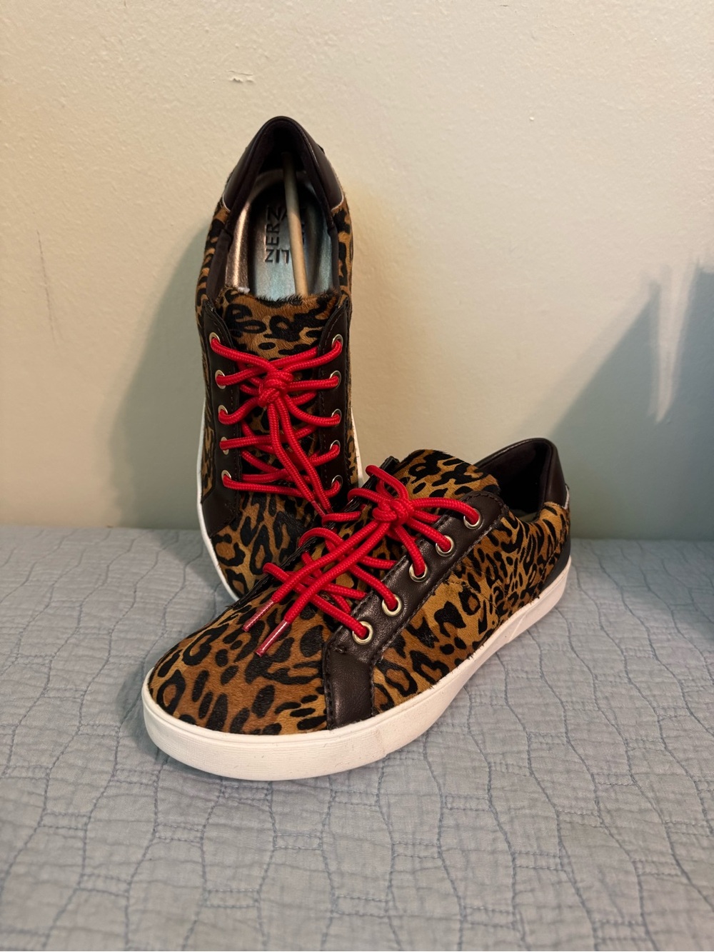 Leopard Print Low Top Sneakers